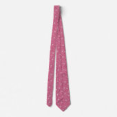 Hot Pink Glitzer Glitzern Neck Tie Krawatte (Rückseite)