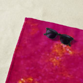 Hot Pink Glitzer Goldene Girly Name Sommer Strandtuch (Beispiel)