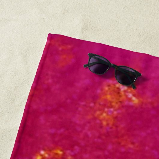 Hot Pink Glitzer Goldene Girly Name Sommer Strandtuch (Beispiel)