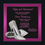 Hot Pink Glitzer High Heels Frauen Geburtstagspart Einladung<br><div class="desc">Eleganter schwarz-rosa Glitzer High Heel Schuhe Frau Geburtstagsfeier Einladung. Diese wunderschöne,  schwarz-rosa Geburtstagsfeier-Einladung lässt sich leicht an Ihre Veranstaltung anpassen,  indem Sie Ihre Veranstaltungsdetails,  den Schriftart-Stil,  die Größe und Farbe des Schriftartes und den Wortlaut hinzufügen.</div>