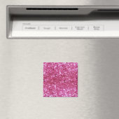 Hot Pink Glitzer Look Magnet (In Situ (Geschirrspüler))