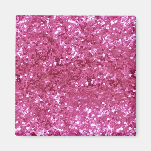 Hot Pink Glitzer Look Magnet (Vorne)