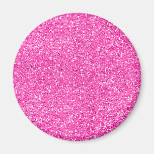 Hot Pink Glitzer Magnet