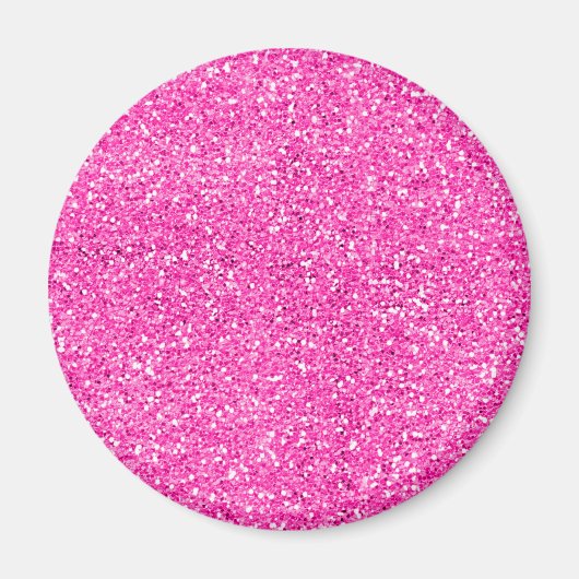 Hot Pink Glitzer Magnet (Vorne)