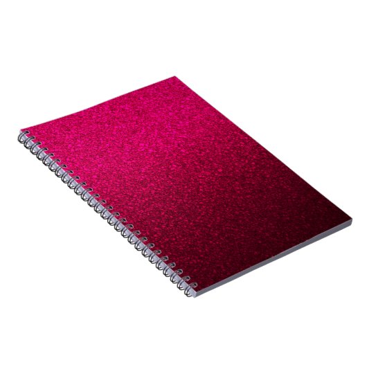 Hot Pink Glitzer Notizblock (Rechte Seite)