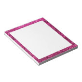 Hot Pink Glitzer Notizblock (angewinkelt)