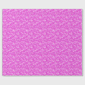 Hot-Pink-Glitzer und Glitzern-Muster Geschenkpapier (Flach)