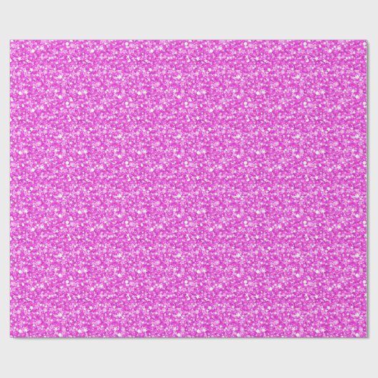 Hot-Pink-Glitzer und Glitzern-Muster Geschenkpapier (Flach)