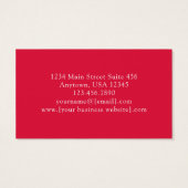 Hot Pink Gold Abstract Business Cards (Rückseite)