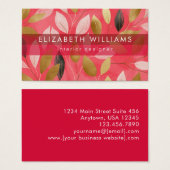 Hot Pink Gold Coral Boho Modern Botanical (Vorne & Hinten)