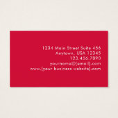 Hot Pink Gold Coral Boho Modern Botanical (Rückseite)