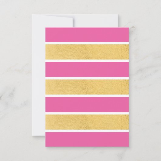 Hot Pink Gold Flamingo Tropischer Sommer Geburtsta Einladung (Rückseite)