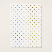 Hot Pink Gold Glitzer Punkte sammeln Display Cards (Rückseite)