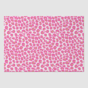 Hot Pink Gold Leopard Muster Seidenpapier