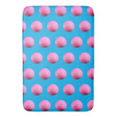 Hot Pink Golf Ball Muster Blauer Bademantel Badematte (Vorderseite Vertikal)