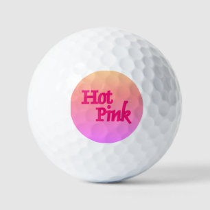 Hot Pink Golf Bälle mit rückwärtsgerichtetem Wert
