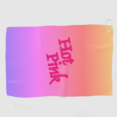 Hot Pink Golf Handtuch (Horizontal)