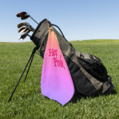 Hot Pink Golf Handtuch (Gras)