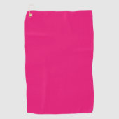 Hot Pink Golf Handtuch (Vorderseite)