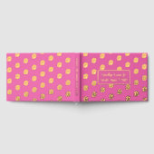 Hot Pink Goodbye Kisses Foil Gästebuch (Voll)