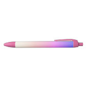 Hot Pink Gradient Black Ink Pen Kugelschreiber (Oberseite)