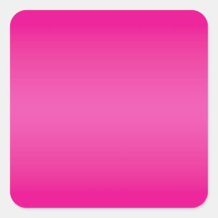 Hot Pink Gradient Blank Quadratischer Aufkleber