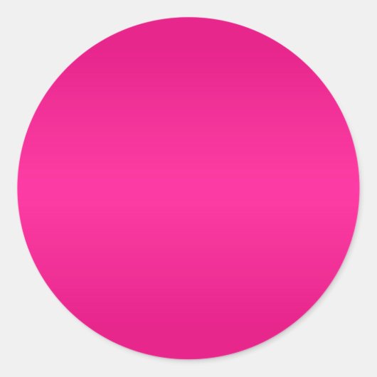Hot Pink Gradient Blank Runder Aufkleber (Vorderseite)
