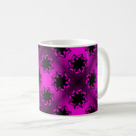 Hot Pink Gradient Star Bow Kaffeetasse