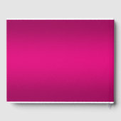 Hot Pink Gradient Wedding Gästebuch (Rückseite)