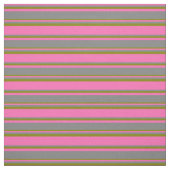 Hot Pink, Grau und Grün Muster Stoff (Muster)