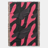 Hot pink, gray and black Camo abstract Decke (Vorderseite Vertikal)