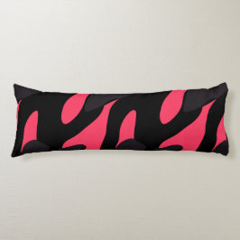 Hot pink, gray and black Camo abstract Seitenschläferkissen