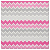 Hot Pink Gray Ombre Zickzack Zigzag Muster Stoff (Muster)