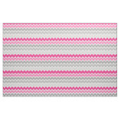 Hot Pink Gray Ombre Zickzack Zigzag Muster Stoff (Fat Quarter (45,7 x 55,9 cm))