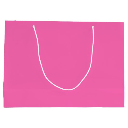 Hot Pink Große Geschenktasche Geschenktüte (Rückseite)