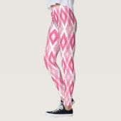 Hot Pink Grunge Harlequin Pattern Leggings (Links)