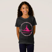 Hot Pink Gymnast Twinkle Gymnastik T-Shirt (Vorne ganz)