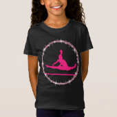 Hot Pink Gymnast Twinkle Gymnastik T-Shirt (Vorderseite)