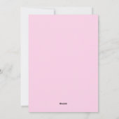 Hot Pink handgeschriebene Skriptbaum Weihnachtsbau Feiertagskarte (Rückseite)