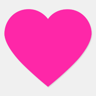 Hot Pink Heart Herz-Aufkleber
