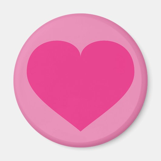 Hot Pink Heart Magnet (Vorne)