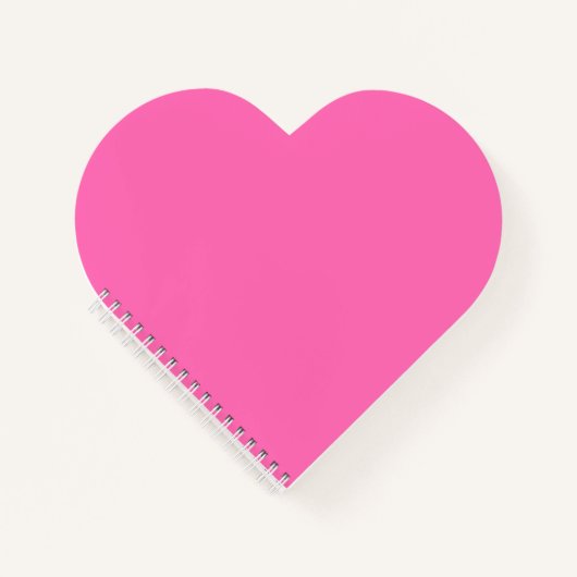 Hot-Pink-Heart-Notebook Notizbuch (Vorderseite)