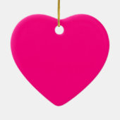 Hot Pink Heart Ornament (Hinten)