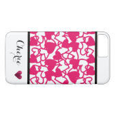 Hot Pink Heart Phone Case (Rückseite (Horizontal))