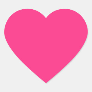 Hot Pink Herz-Aufkleber