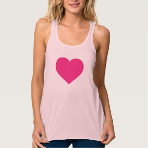 Hot-Pink-Herz-T - Shirt