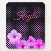 Hot Pink Hibiskus Mousepad (Vorne)