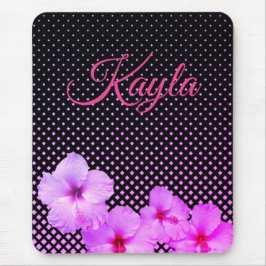 Hot Pink Hibiskus Mousepad