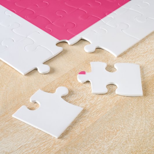 Hot Pink Hibiskus Puzzle (Seite)