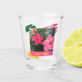 Hot Pink Hibiskus Schnapsglas